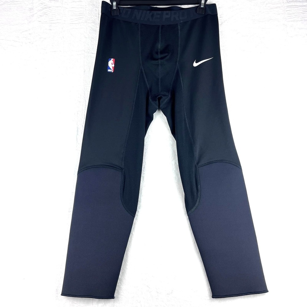 Nike Pro NBA Compression Leggings Men's XL Black Performance Training